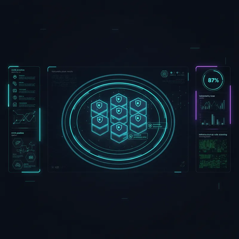 Dashboard de protección de workloads cloud-native con métricas de seguridad